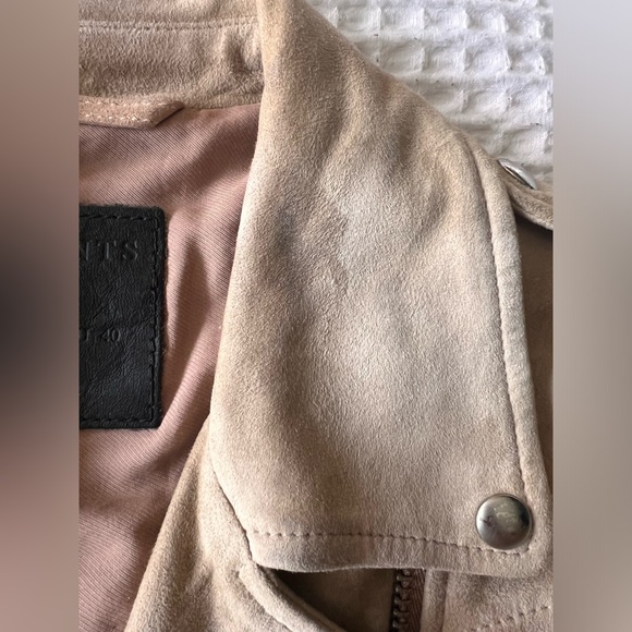 All Saints Balfern Suede Tassel Jacket in sz 8 - Picture 10 of 15